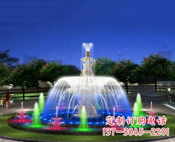 绵阳广场景观大型喷泉石雕 (2)