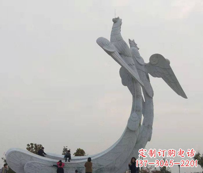 绵阳广场景观凤凰石雕