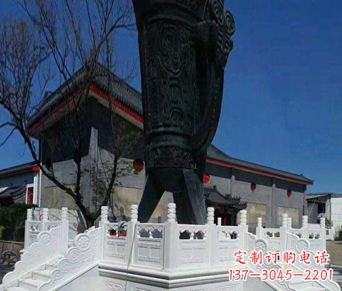 绵阳汉白玉升旗台石雕:高贵而典雅