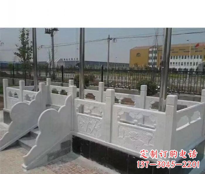 绵阳完美的城市景观--汉白玉升旗台石雕