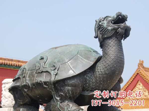 绵阳广场龙龟铜雕222