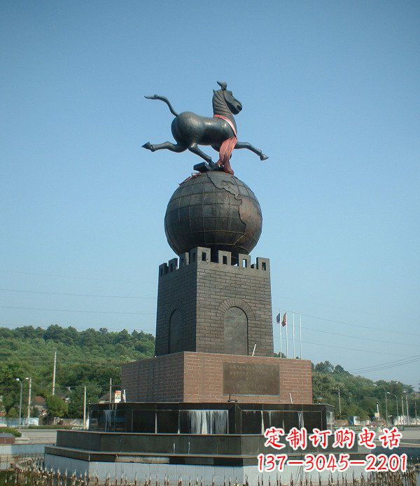 绵阳地球城市景观铜雕，永恒传承着历史记忆