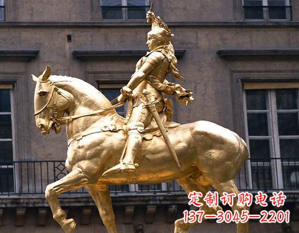 绵阳广场骑马凯撒大帝人物铜雕