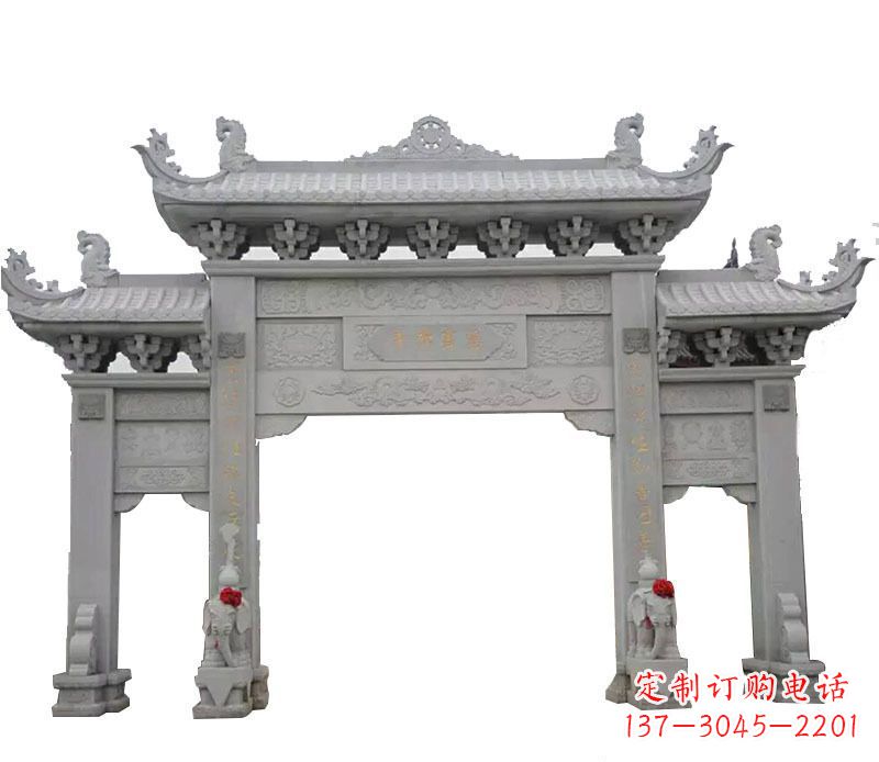绵阳广场牌坊石艺雕塑,增添非凡的景观魅力