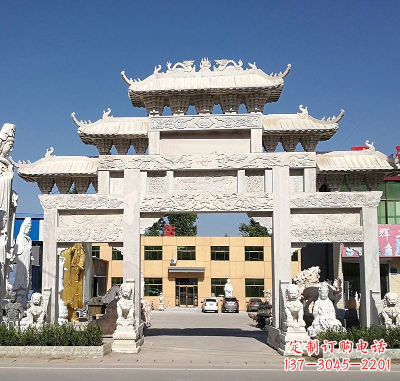 绵阳广场石雕牌坊:品质卓越的牌坊雕塑