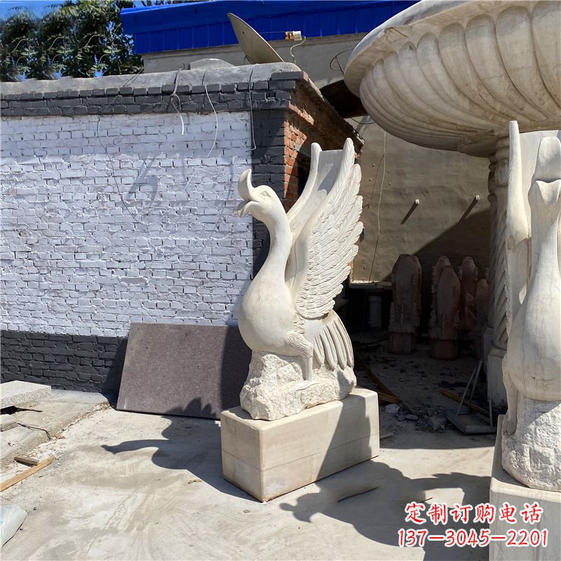 绵阳中领雕塑艺术精致天鹅雕塑
