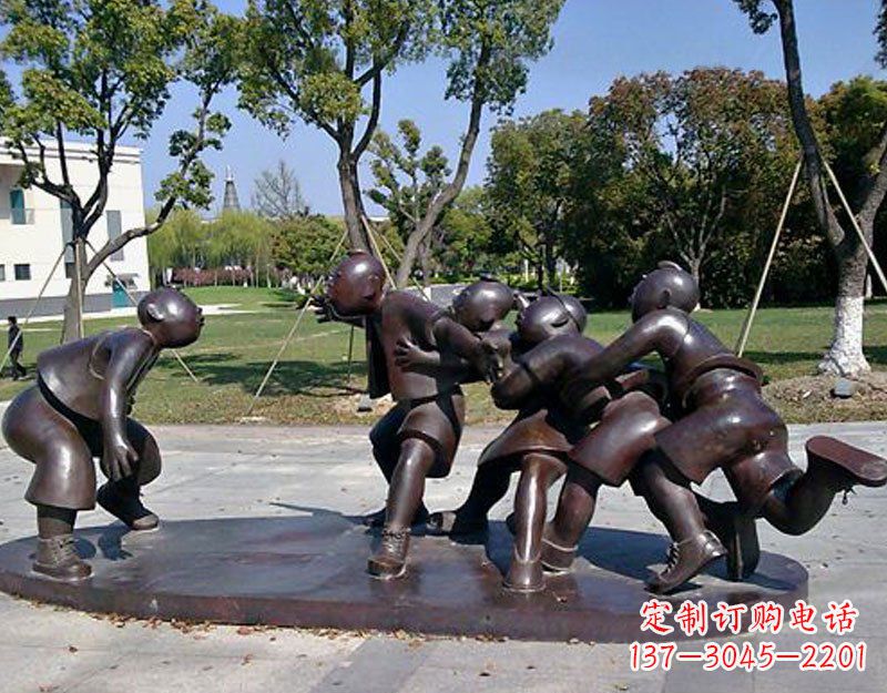 绵阳中领雕塑老鹰抓小鸡铜雕塑