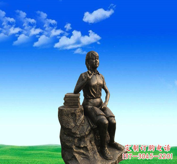 绵阳展现美丽的美女雕塑