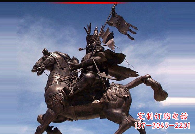 绵阳风靡全国的将军人物铜雕塑