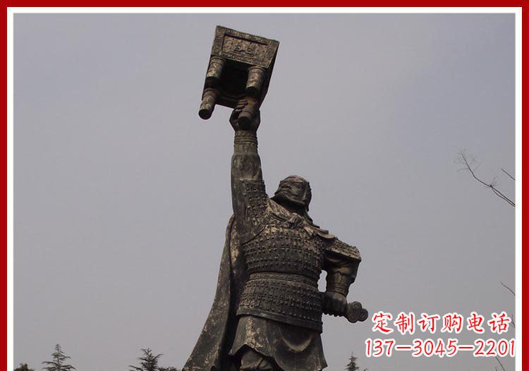 绵阳铜雕威武将军雕塑,雕刻极致端庄风采