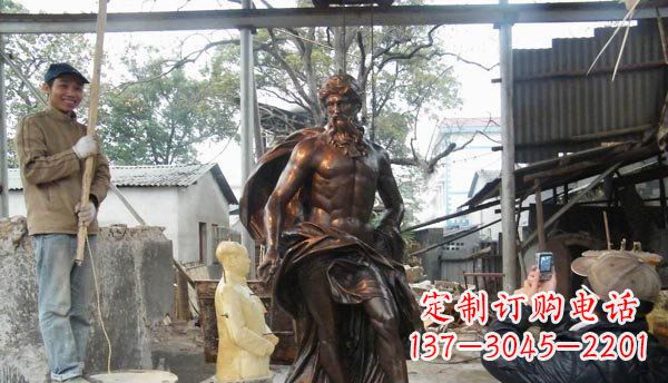 绵阳优雅而强大的男人雕塑