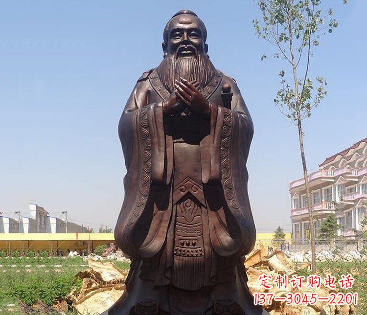 绵阳精美的纪念孔子雕像,珍藏中华文化精髓