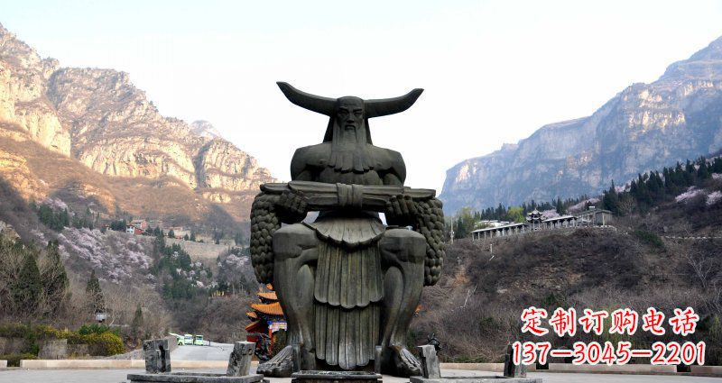 绵阳中领雕塑炎帝景观铜雕