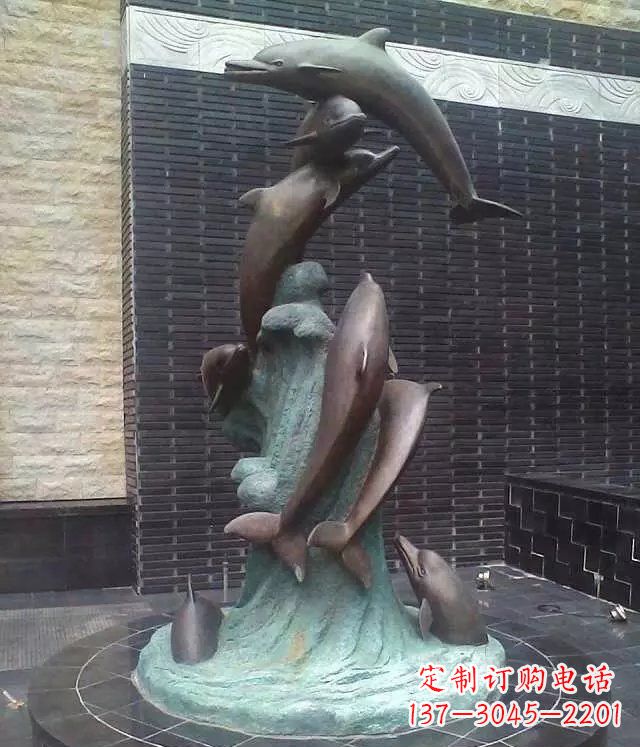绵阳铜雕海豚:艺术与精美结合