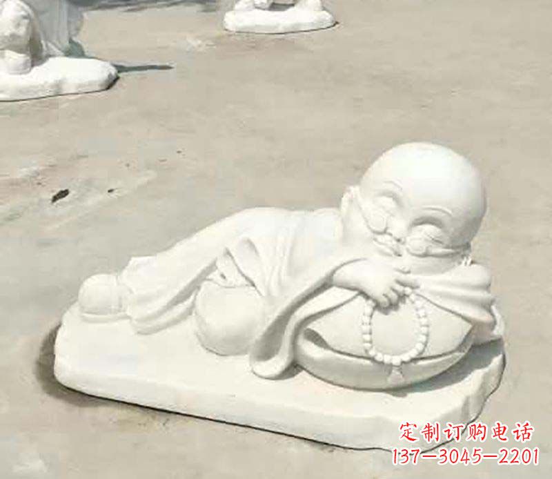绵阳传统尊贵,别具一格的汉白玉小和尚雕塑
