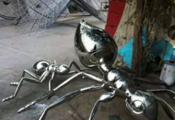 绵阳中领雕塑|不锈钢蚂蚁雕塑