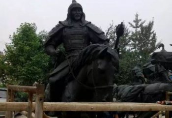 绵阳浪漫古将骑马铜雕，让您感受古代将军的风采！