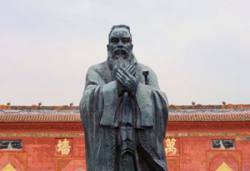 绵阳广场青铜孔子像铜鼎