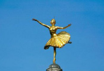 绵阳精美手工跳芭蕾舞的西方女人铜雕
