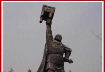 绵阳铜雕威武将军雕塑，雕刻极致端庄风采