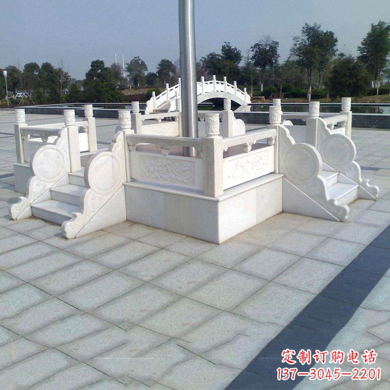 绵阳汉白玉城市广场升旗台