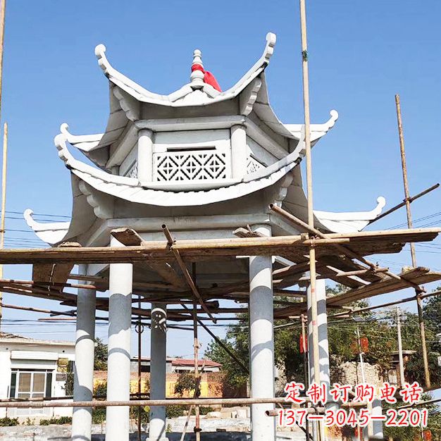 绵阳汉白玉大理石凉亭