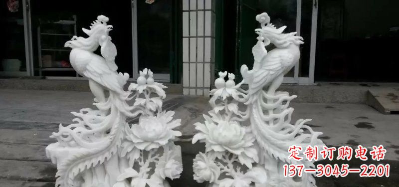 绵阳中领雕塑汉白玉凤凰雕塑