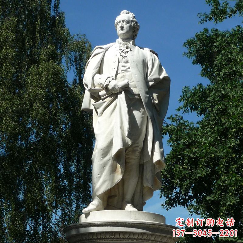 绵阳汉白玉歌德雕像