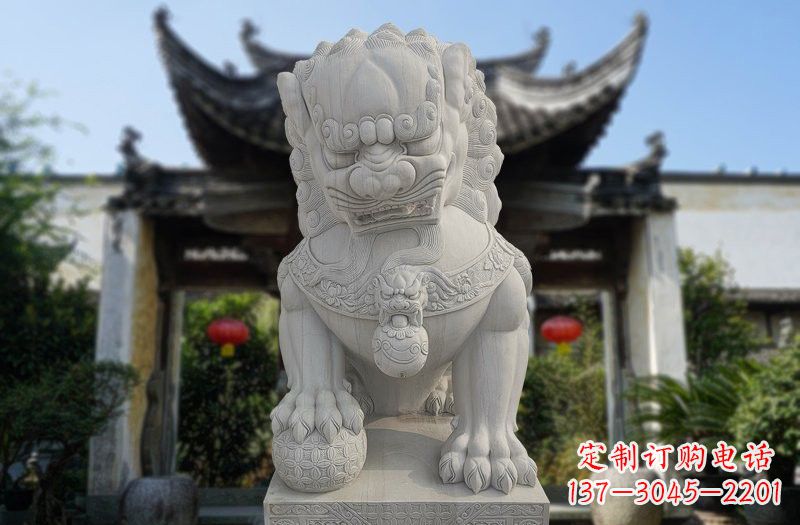 绵阳仿故宫狮子石雕,精心打造文化艺术之作