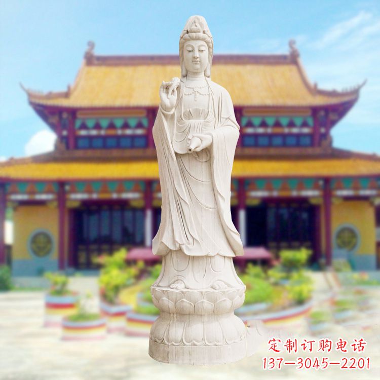 绵阳精美观音石雕,给你灵动的祝福