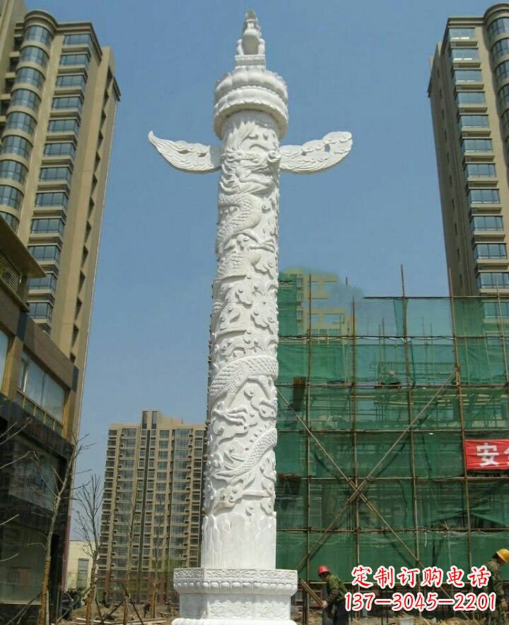 绵阳汉白玉华表石雕