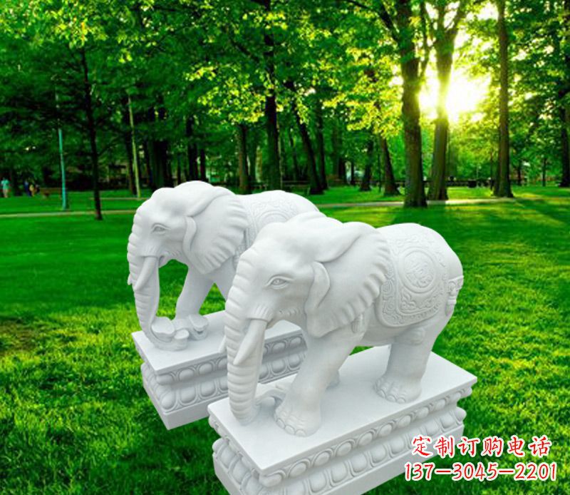 绵阳山水万古传统招财大象雕塑