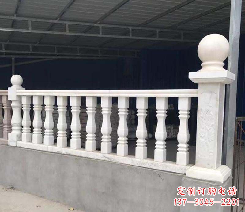 绵阳中领雕塑,汉白玉栏杆景观雕塑定制