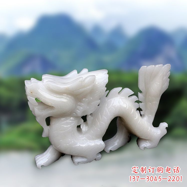 绵阳汉白玉龙雕塑饱含着中国传统文化的气息,是…