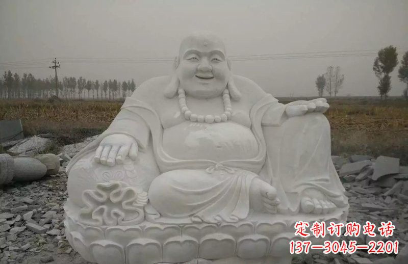 绵阳质感非凡的汉白玉弥勒佛雕塑