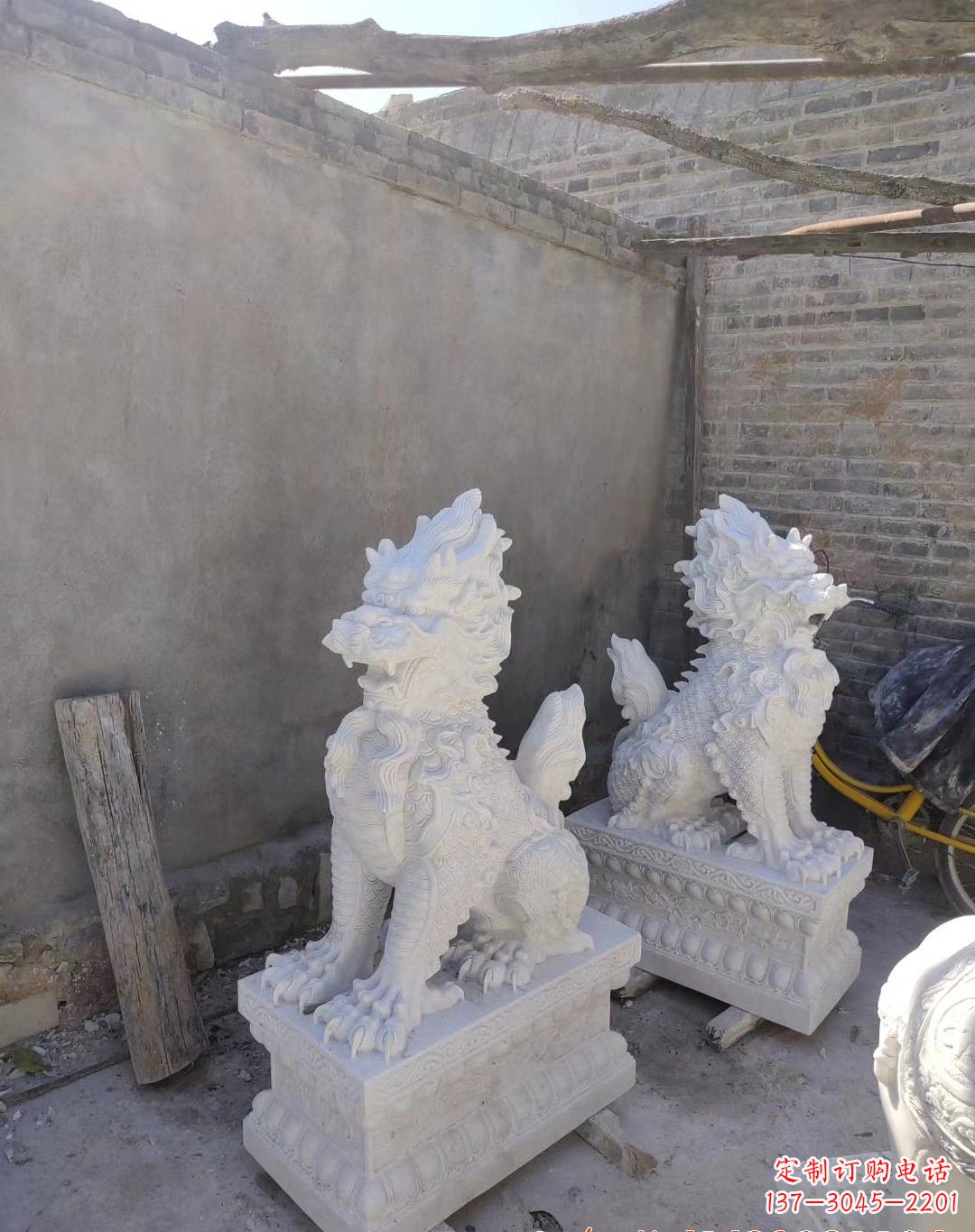 绵阳汉白玉麒麟雕塑