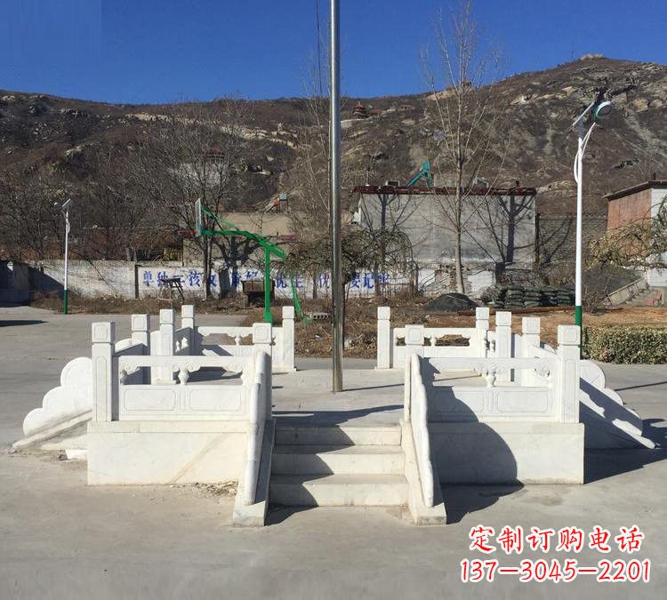 绵阳汉白玉雕刻的精致升旗台