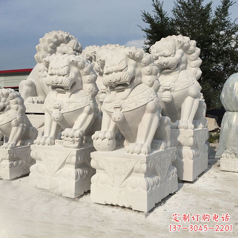 绵阳汉白玉天安门小狮子