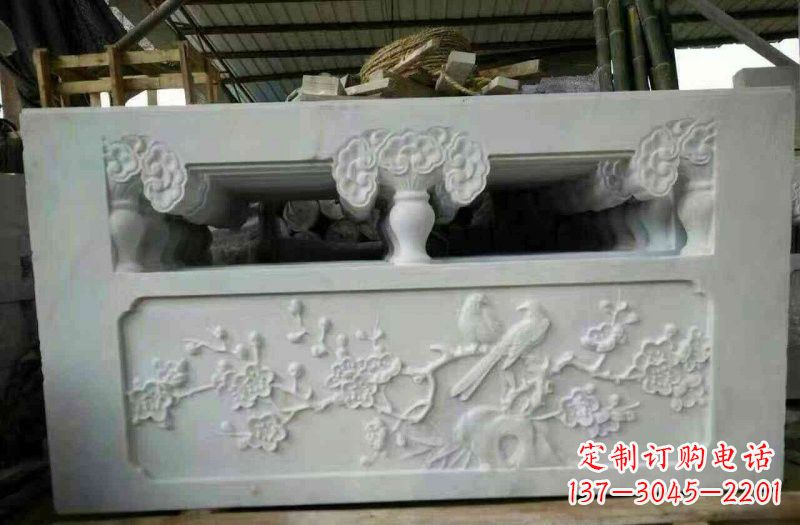 绵阳精美汉白玉浮雕栏板雕塑