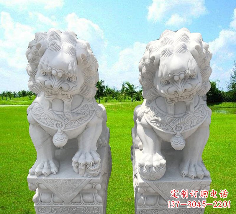 绵阳汉白玉小狮子石雕