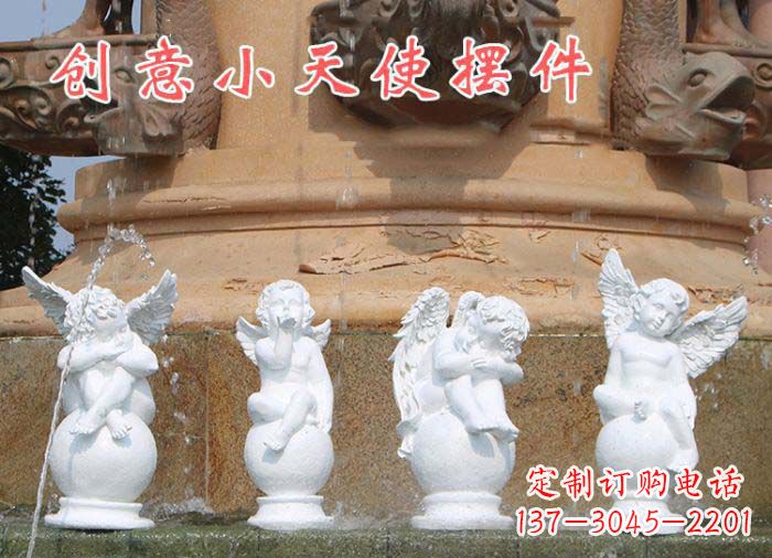绵阳中领雕塑:汉白玉小天使雕塑