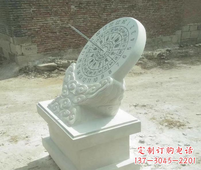 绵阳精美绝伦的汉白玉日晷石雕