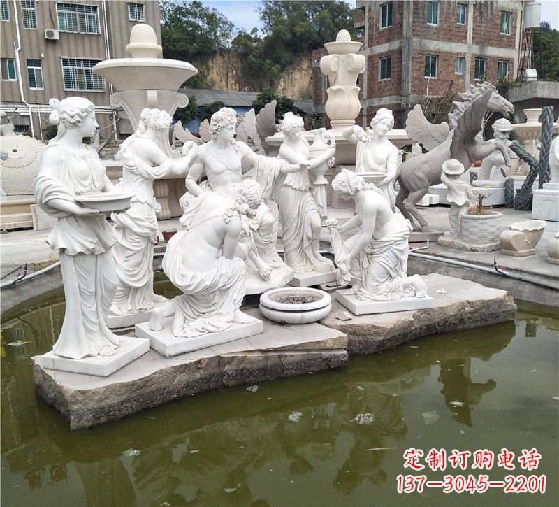 绵阳精美绝伦,众宁芙侍奉阿波罗雕塑
