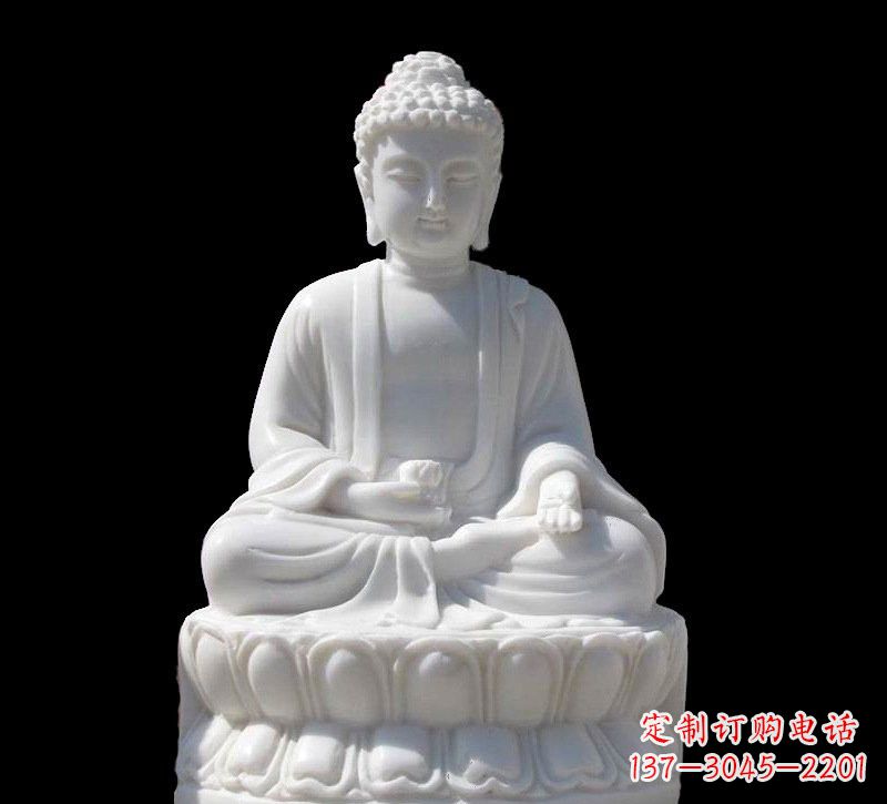 绵阳高品质汉白玉如来雕塑