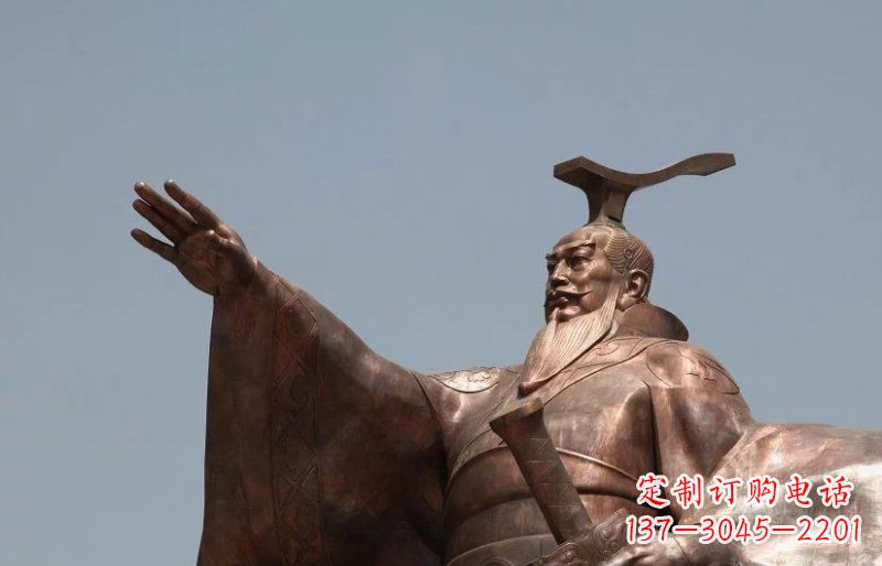 绵阳汉武帝铜雕,象征古代权力的神圣艺术