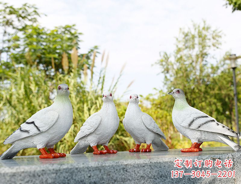 绵阳中领雕塑-象征和平的标志之鸽