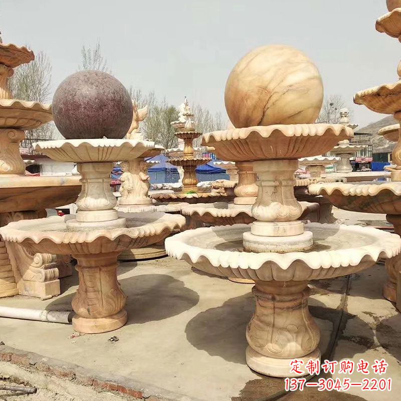 绵阳河北石雕风水球喷泉,给您无与伦比的美景