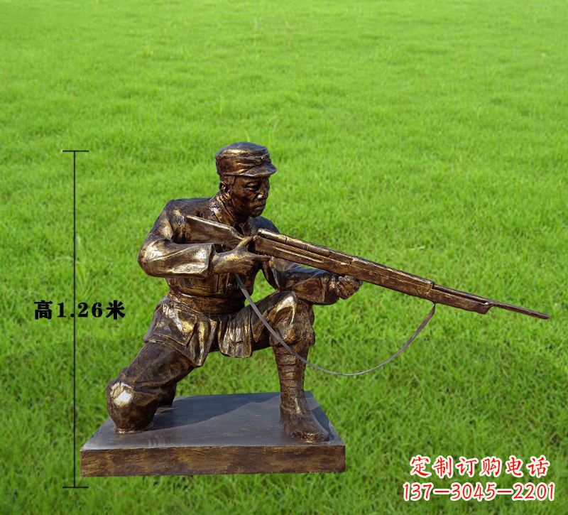 绵阳纪念红军铜像,精美文物雕塑