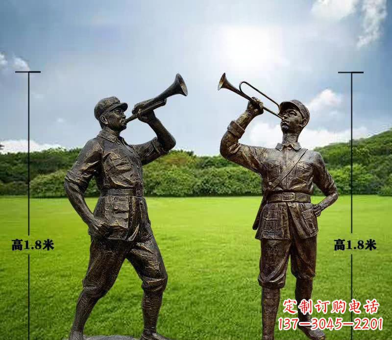 绵阳红色文化主题红军铜雕112