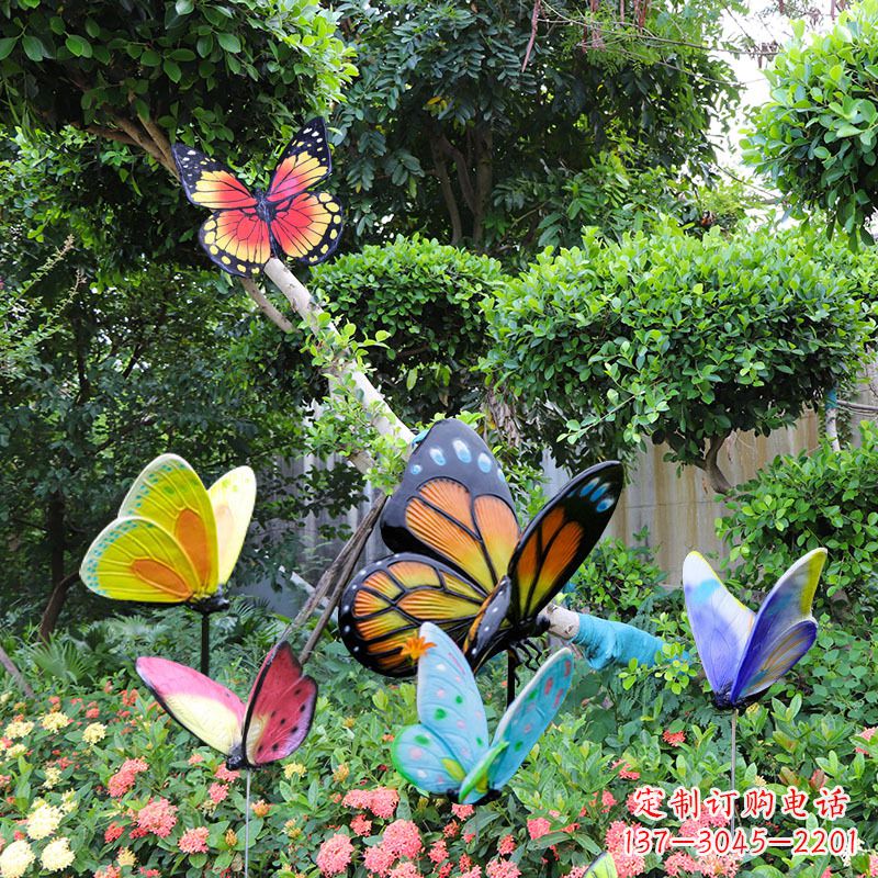 绵阳蝴蝶玻璃钢仿真雕塑